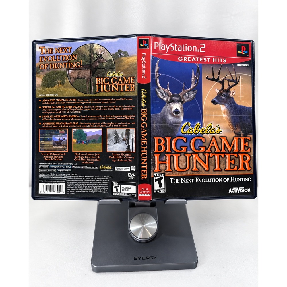 Cabela's Big Game Hunter Greatest Hits PS2 Complete Tested Working
